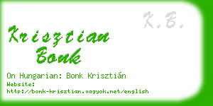 krisztian bonk business card